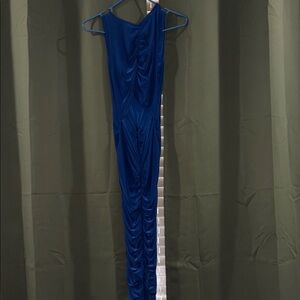 Elegant Blue Midi Dress